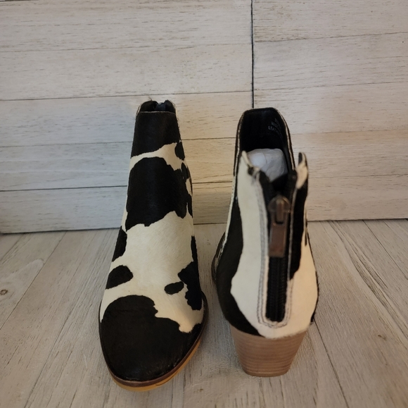 Corkys Shoes Winter Salecorkys Bessie Whiteblack Cow Print Boots Poshmark